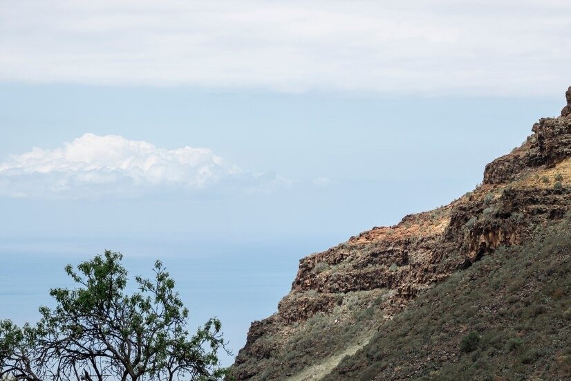 Valley view from cliff